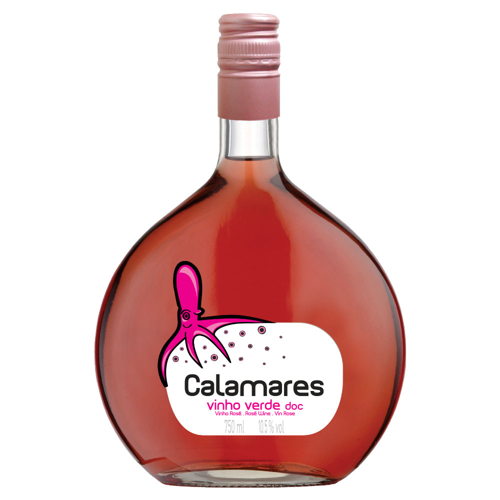 Vinho Verde Calamares Rosé 750ml Português Leve