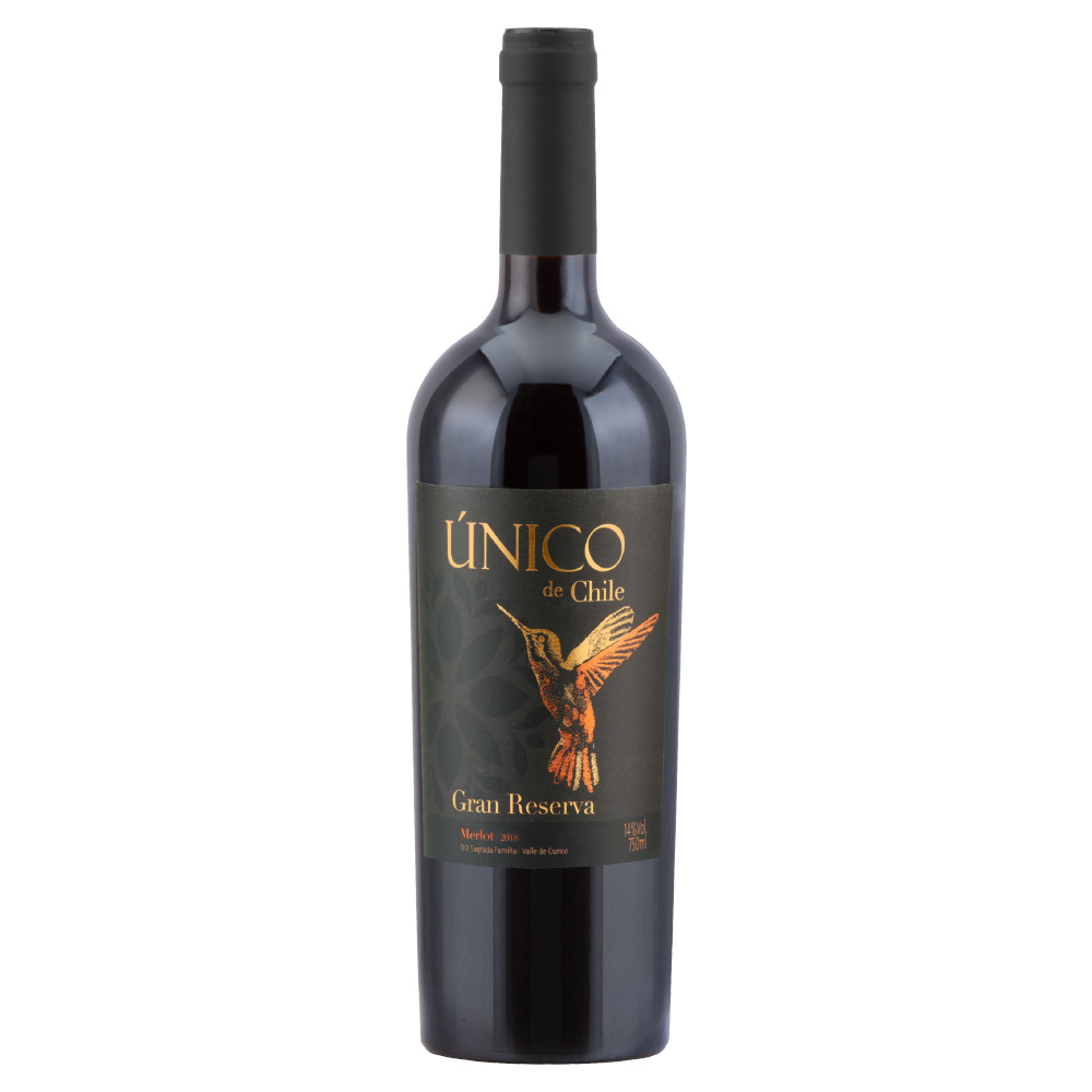 Vinho Chileno Unico Gran Reserva Merlot 750ml