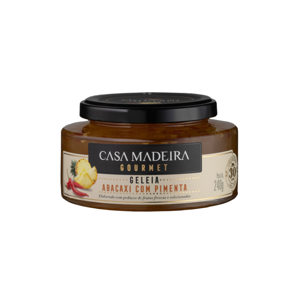Geleia Gourmet Abacaxi com Pimenta Casa Madeira 240g