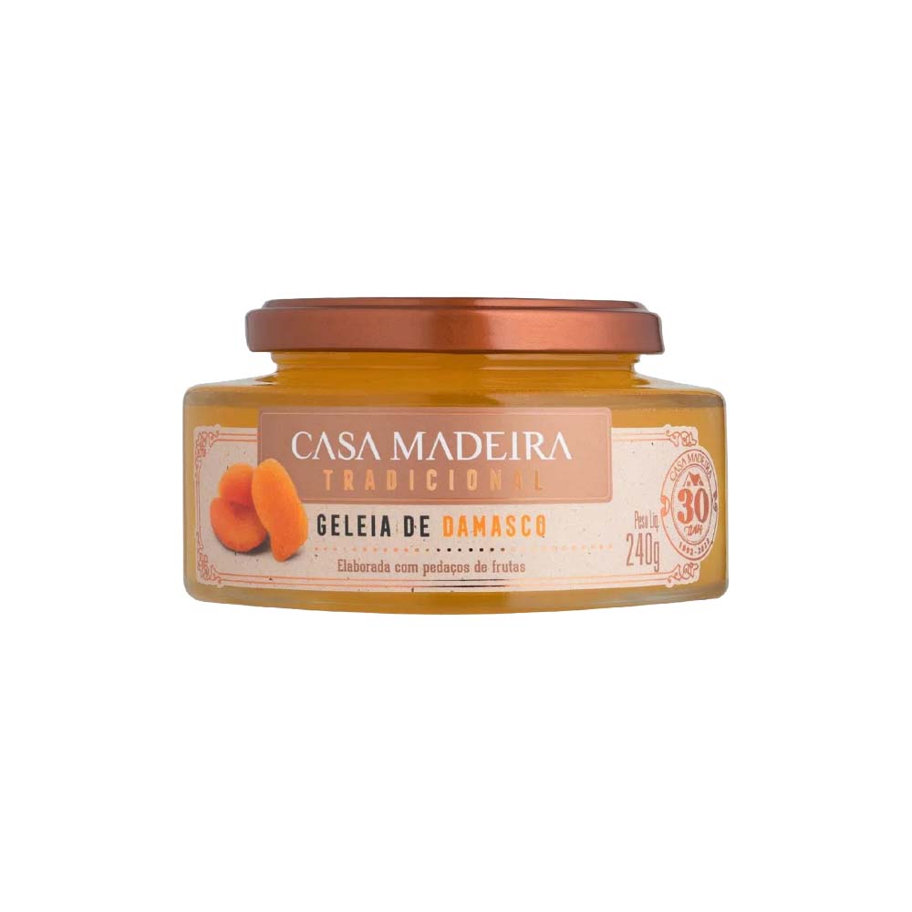 Geleia de Damasco Casa Madeira Tradicional 240g