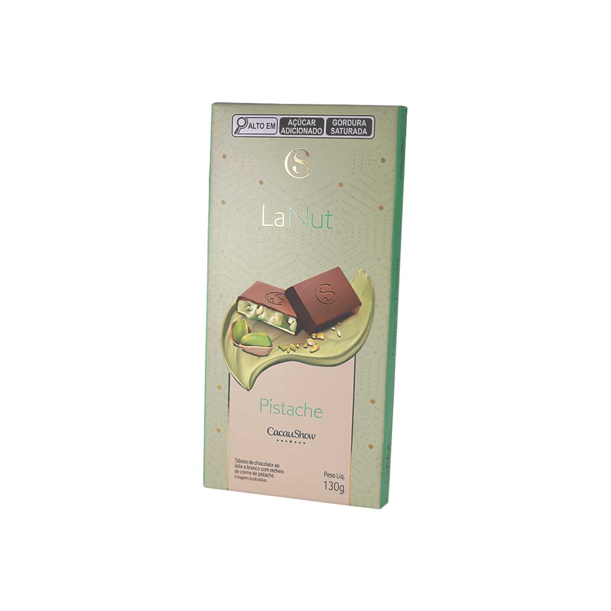 Tablete LaNut Choc Pistache 130g Cacau Show Original