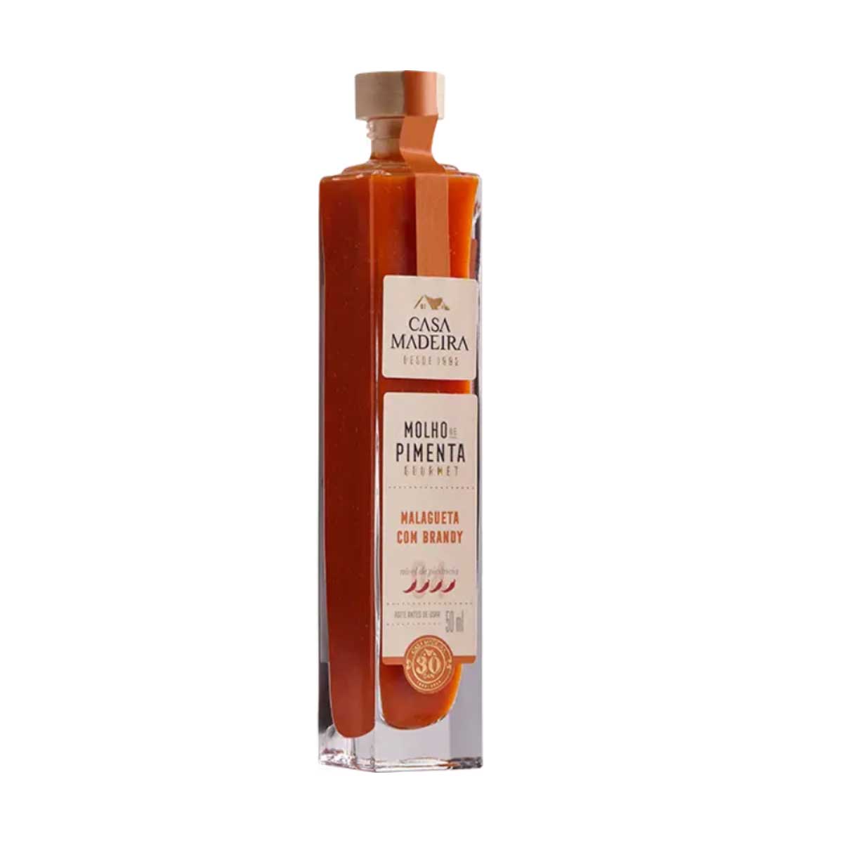 Molho de Pimenta Malagueta com Brandy Casa Madeira 50ml