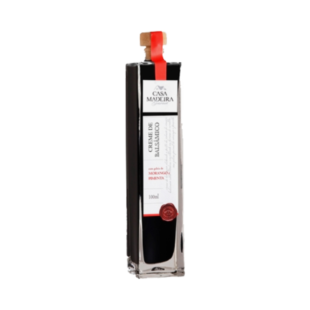 Creme Balsamico de Morango e Pimenta Casa Madeira 100ml