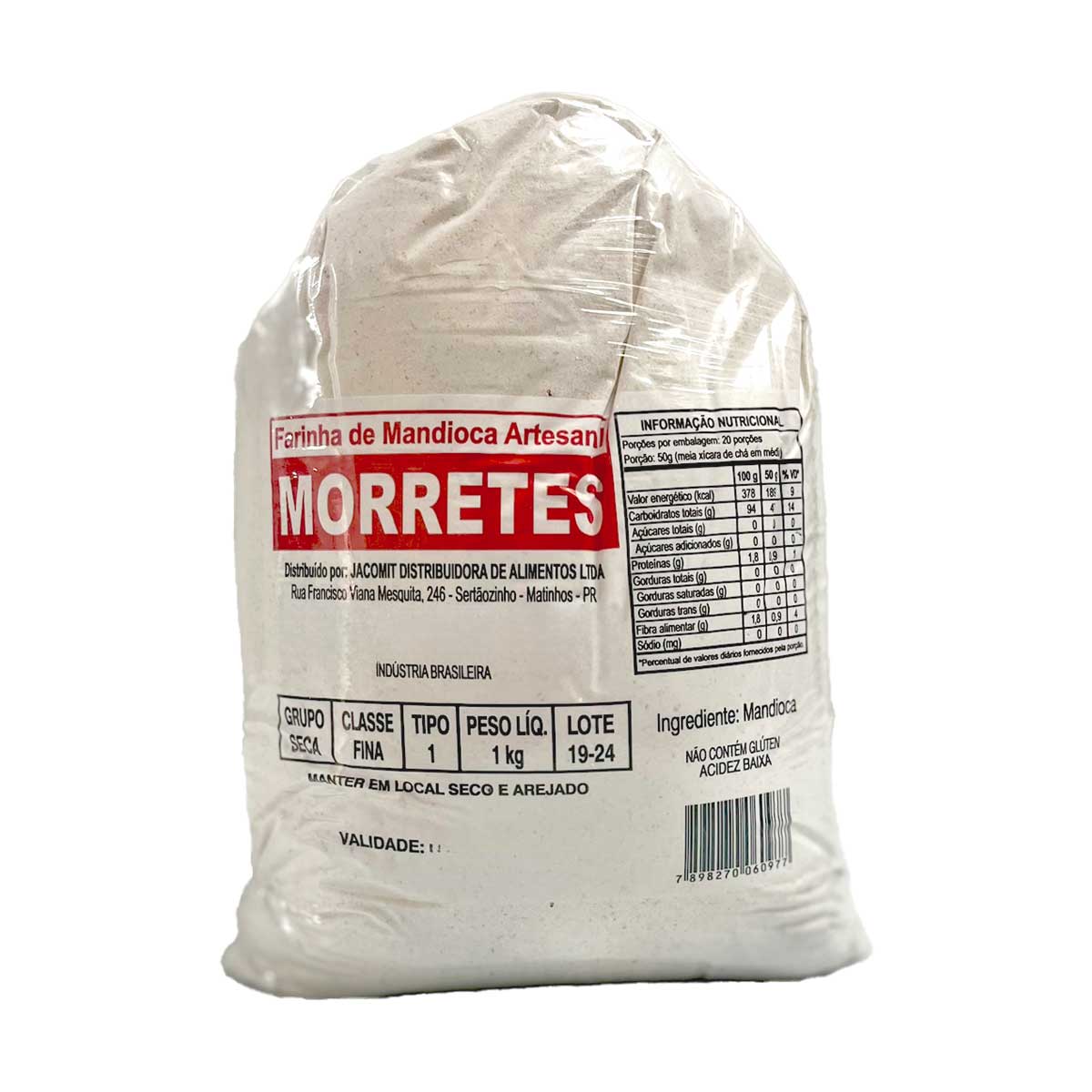 Farinha de Mandioca Artesanal de Morretes Fina 1kg