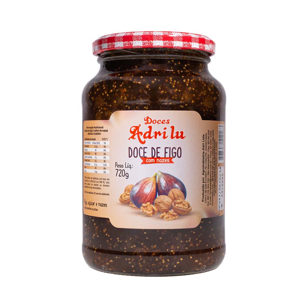 Doce de Figo com Nozes Adri 720g – Gourmet e Artesanal