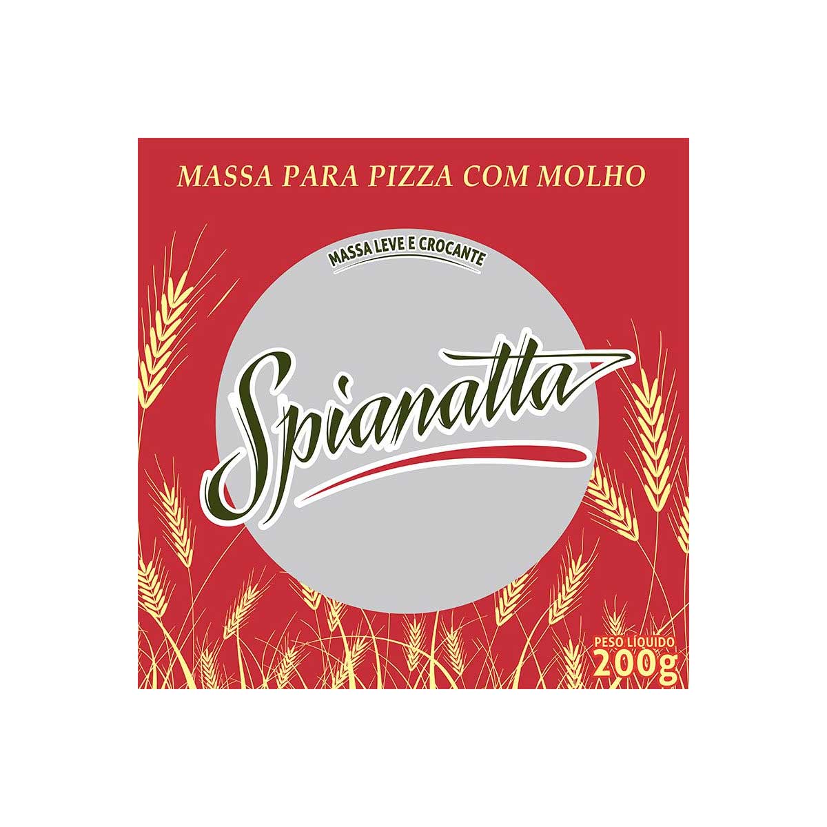 Massa para Pizza com Molho Spianatta 200 g | Pronto para Assar