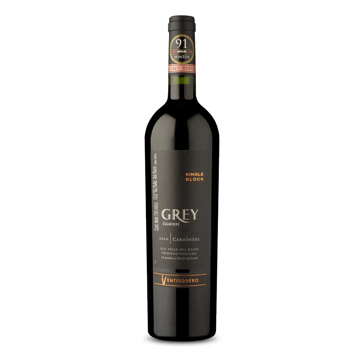 Vinho Chileno Ventisquero Grey Carménère 750ml