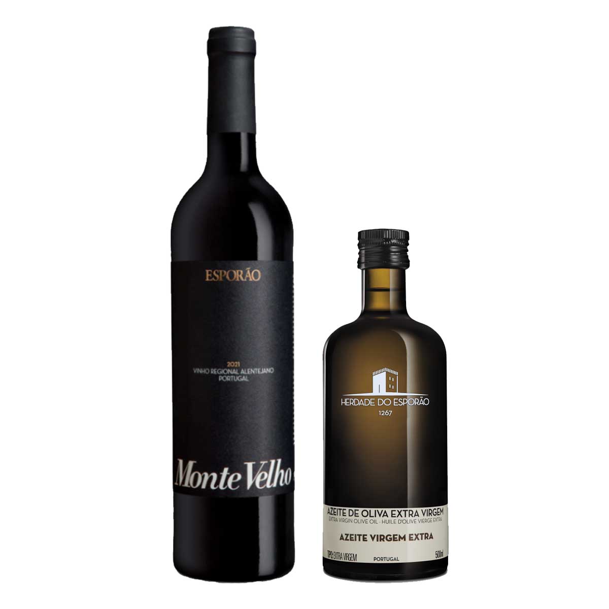 Kit Vinho Monte Velho Tinto 750ml + Azeite Esporão 500ml