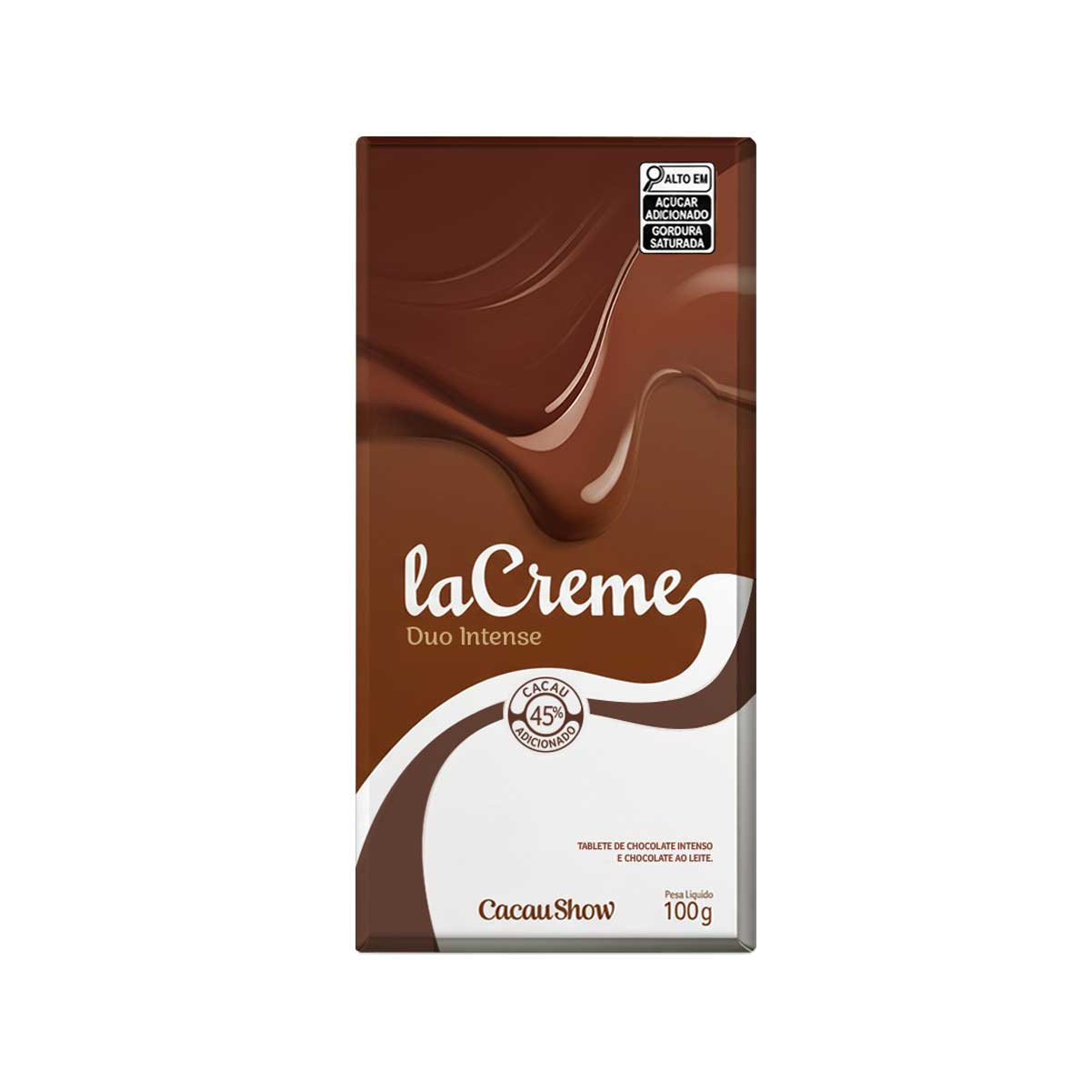 Tablete LaCreme Chocolate ao Leite e Intenso 100g Cacau Show