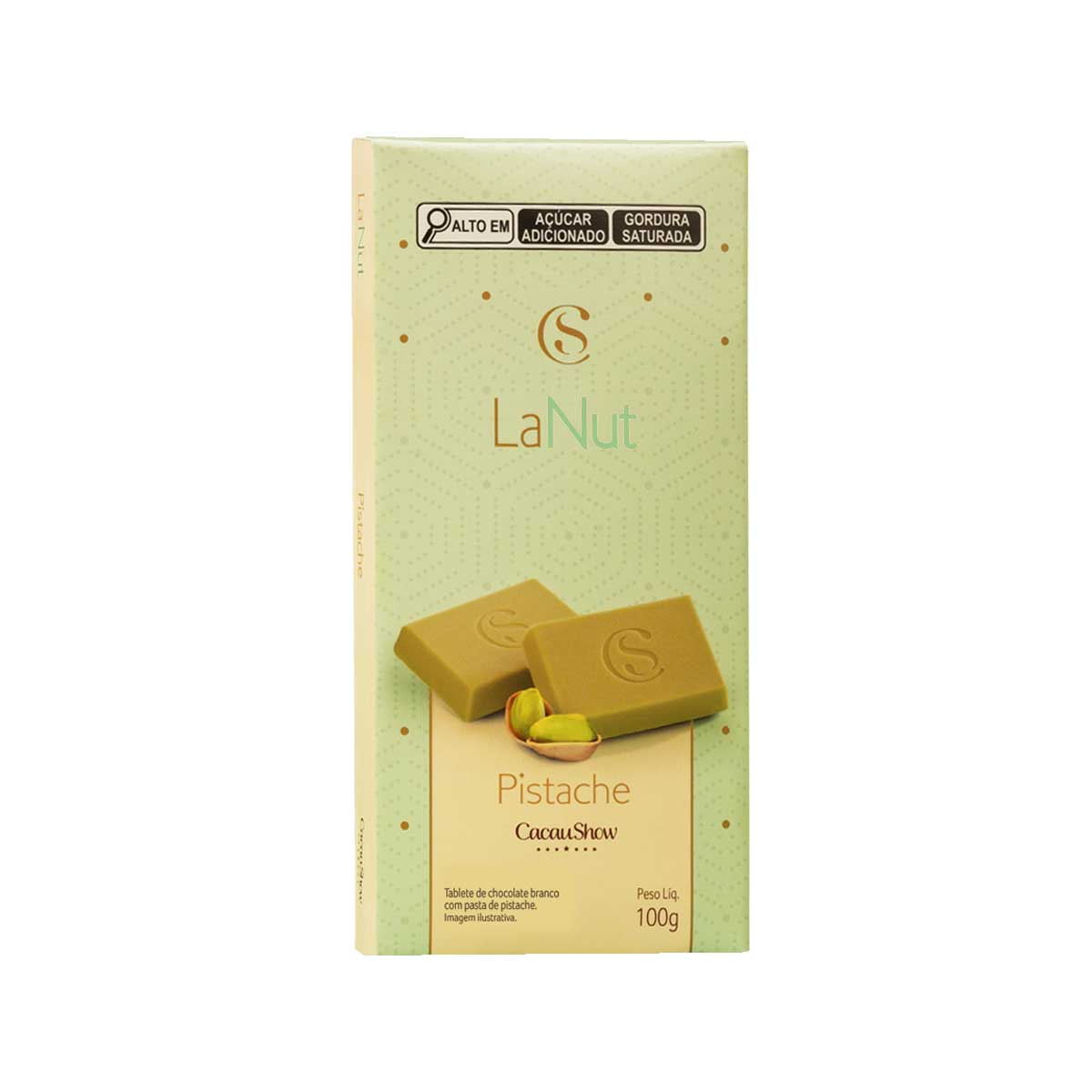Tablete LaNut Pistache 100g Cacau Show