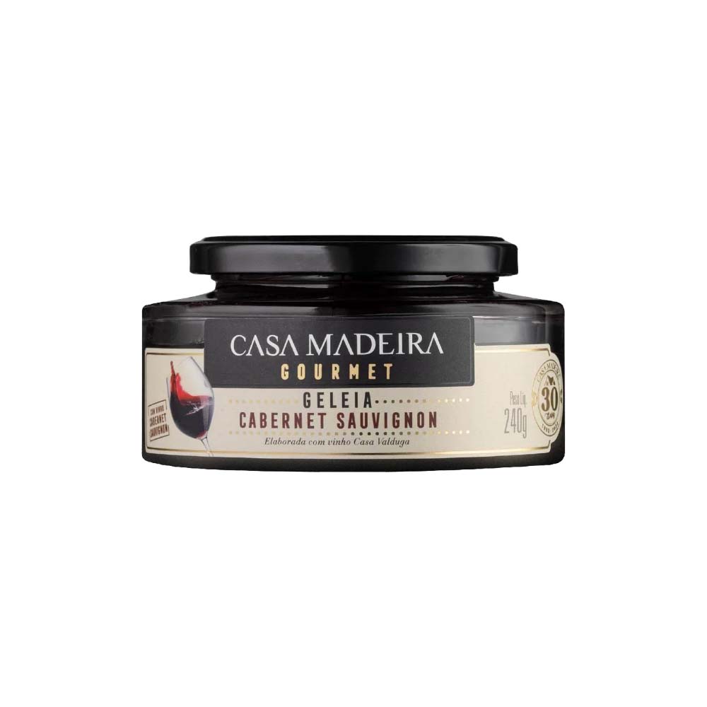 Geleia de Uva Cabernet Sauvignon Gourmet Casa Madeira 240g
