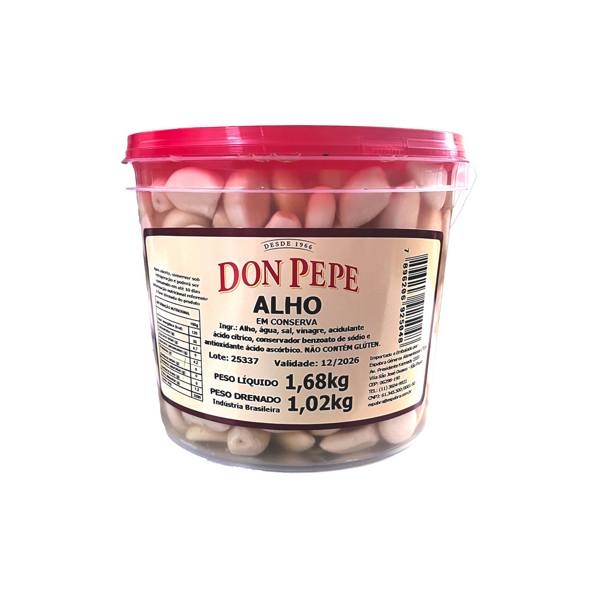Alho em Conserva 1kg Don Pepe