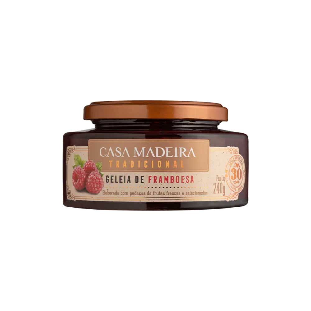 Geleia de Framboesa Tradicional Casa Madeira 240g