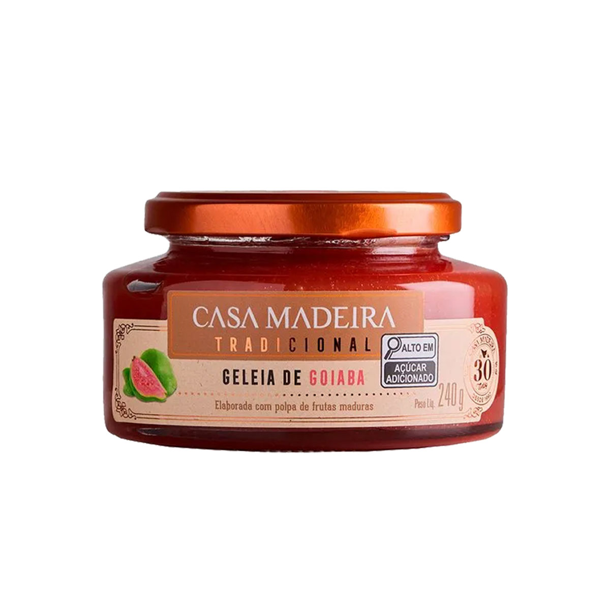 Geleia de Goiaba Tradicional Casa Madeira 240g