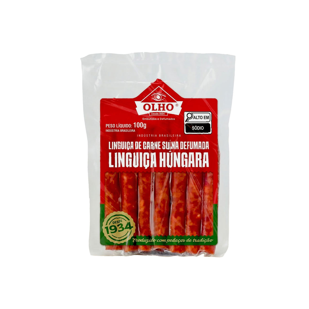 Linguica Hungara Olho a Vacuo 100g
