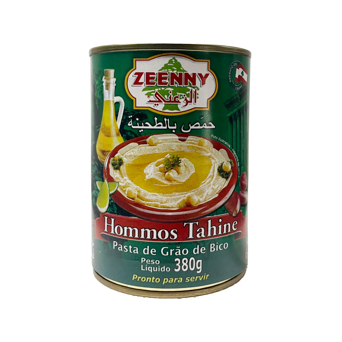 Hommos Tahine Zeenny 380g Pasta de Grão-de-Bico com Gergelim
