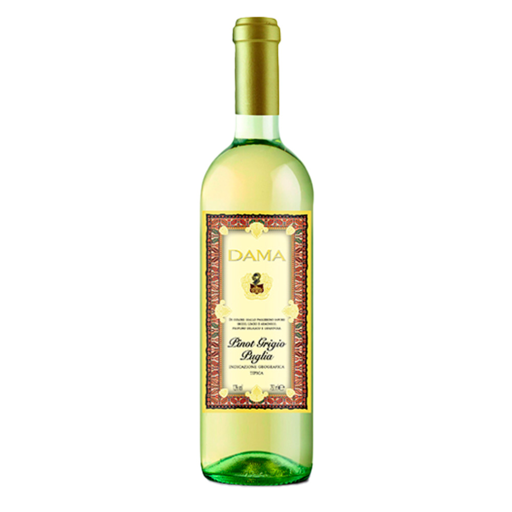 Vinho Italiano Dama Pinot Grigio Puglia IGT 50ml