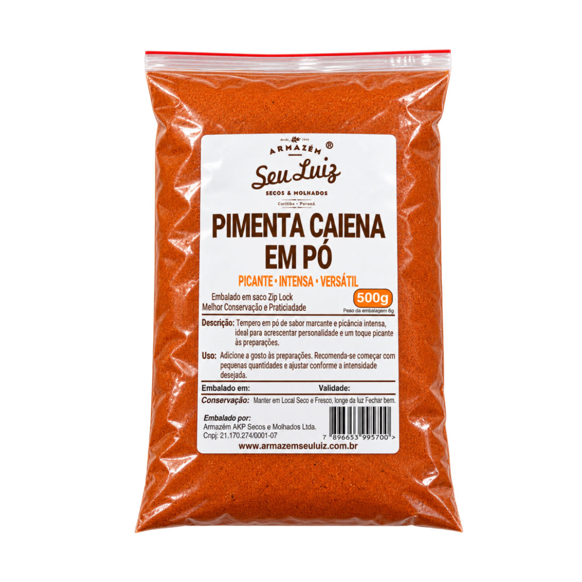 Pimenta Caiena em Pó - Armazém Seu Luiz 500g