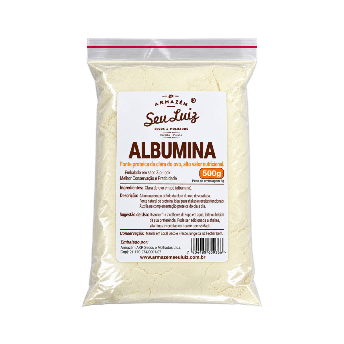 Albumina - Clara de Ovo Desidratada 500g