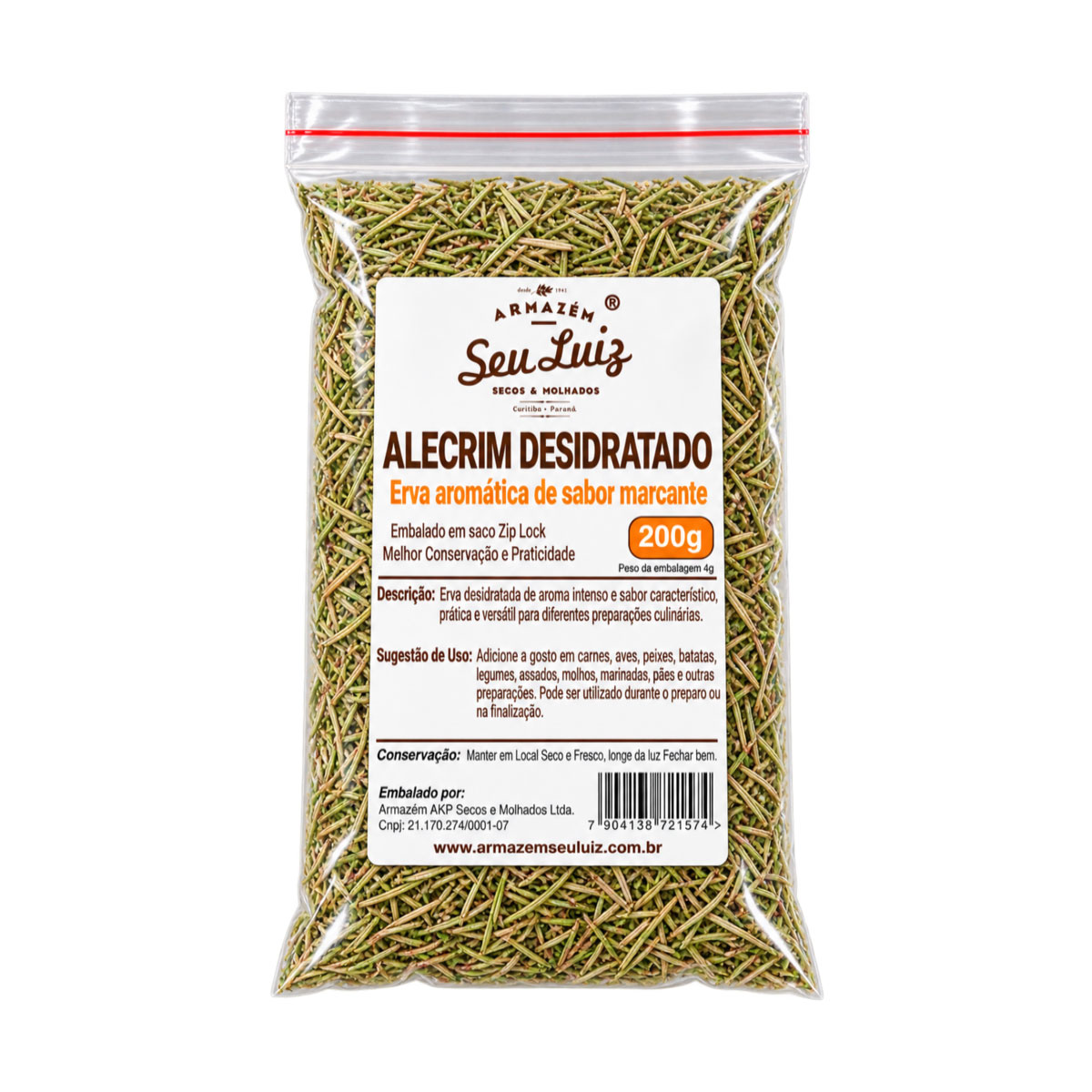 Alecrim Desidratado 200g – Armazém Seu Luiz