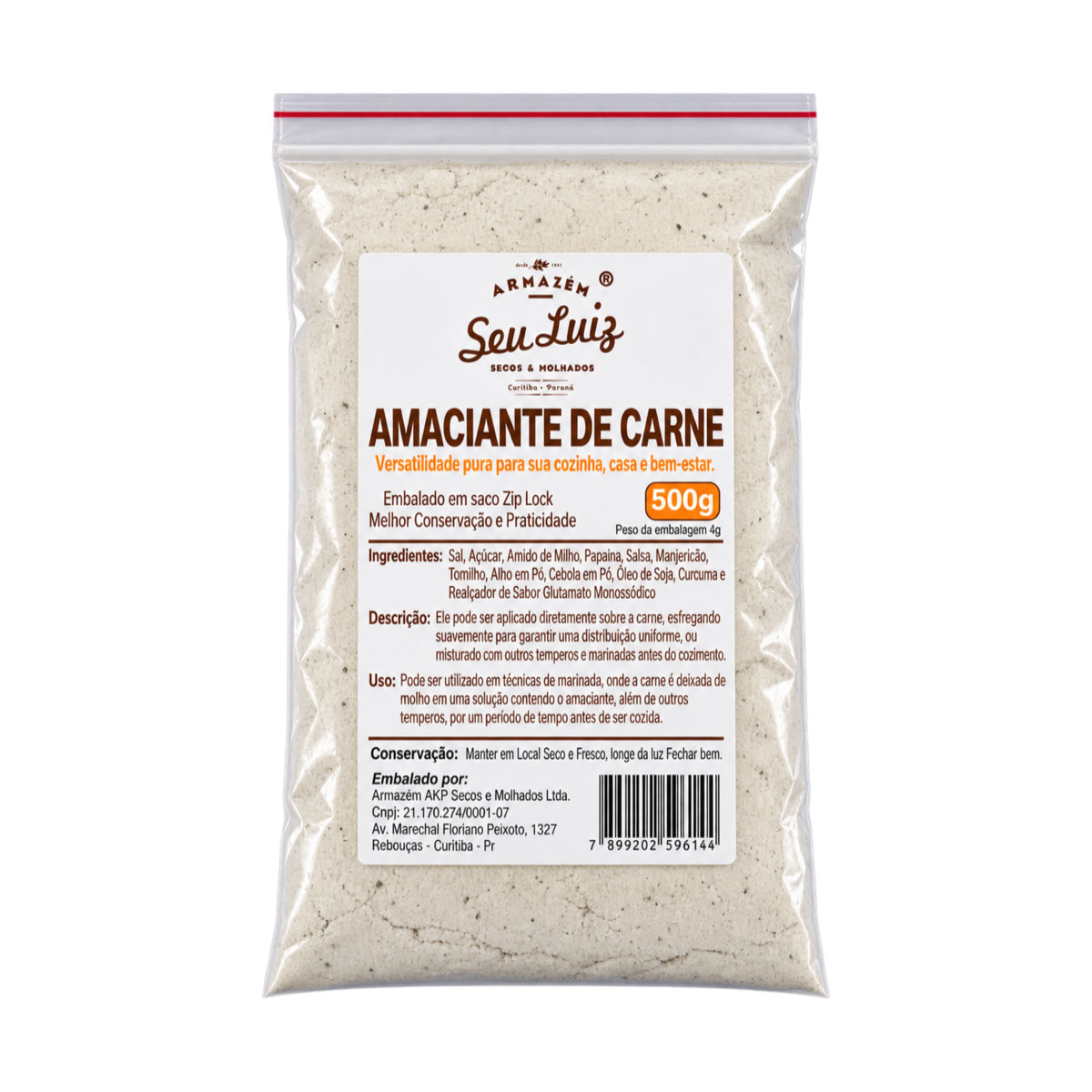 Amaciante de Carne 500g | Armazém Seu Luiz