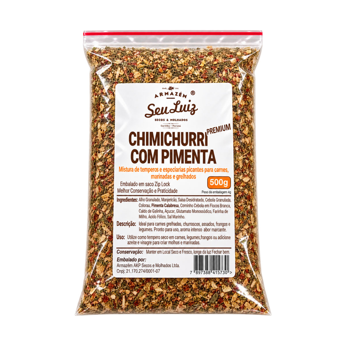 Chimichurri com Pimenta 500g – Armazém Seu Luiz