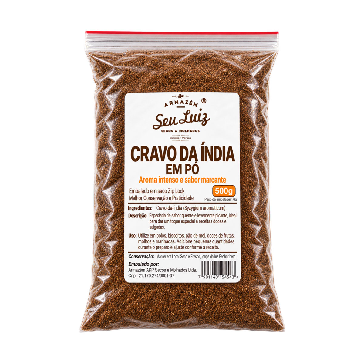Cravo da Índia em Pó 500g Armazém Seu Luiz