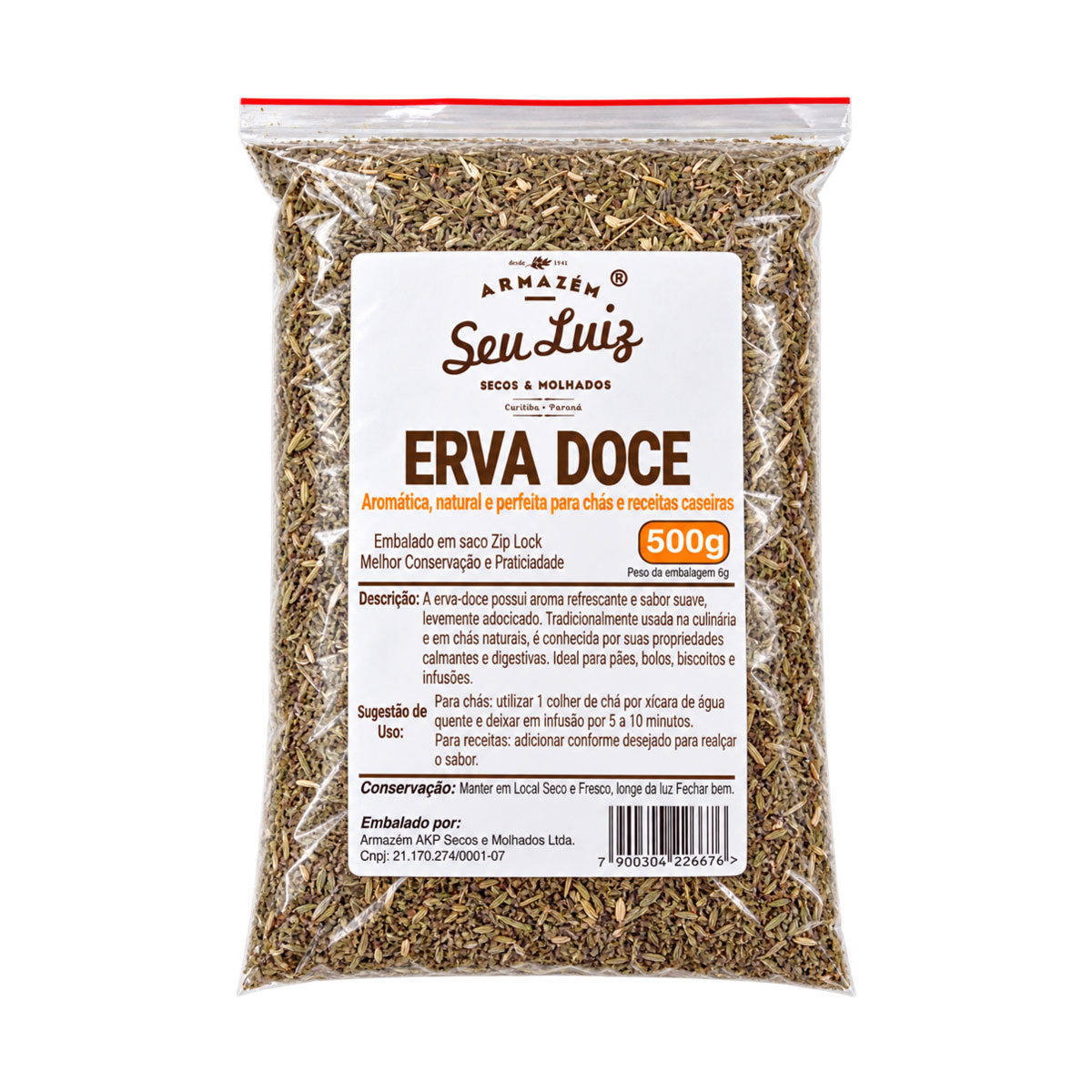 Erva Doce - Armazém Seu Luiz 500g