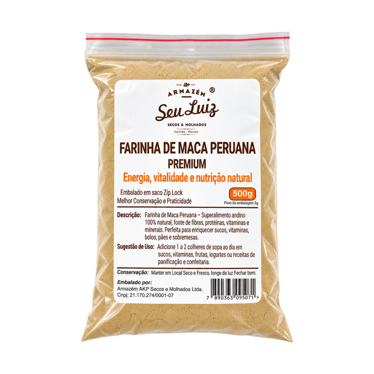 Farinha de Maca Peruana Premium 500g | Armazém Seu Luiz