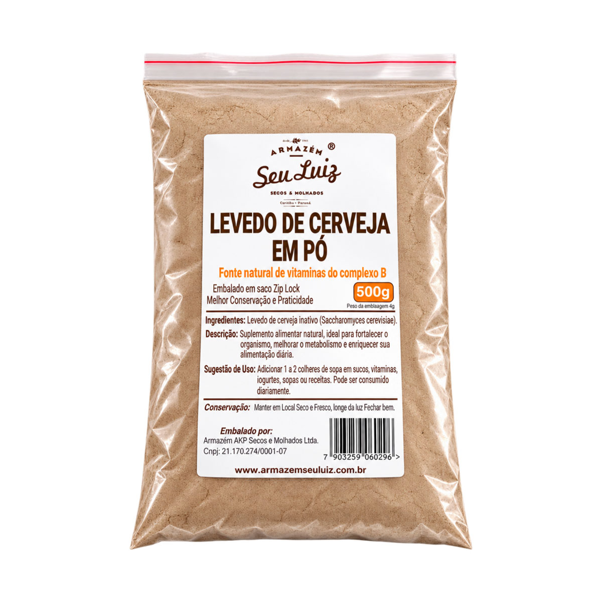 Levedo de Cerveja 500g Armazém Seu Luiz