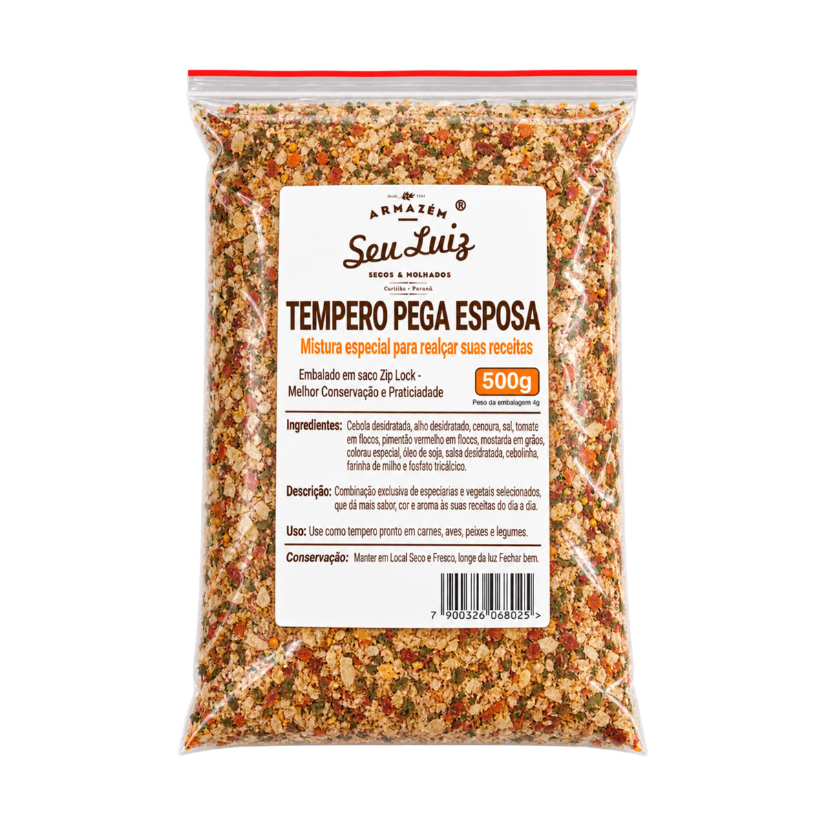 Tempero Pega Esposa 500g | Armazém Seu Luiz
