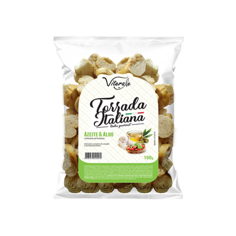Torrada Italiana Azeite e Alho 100g