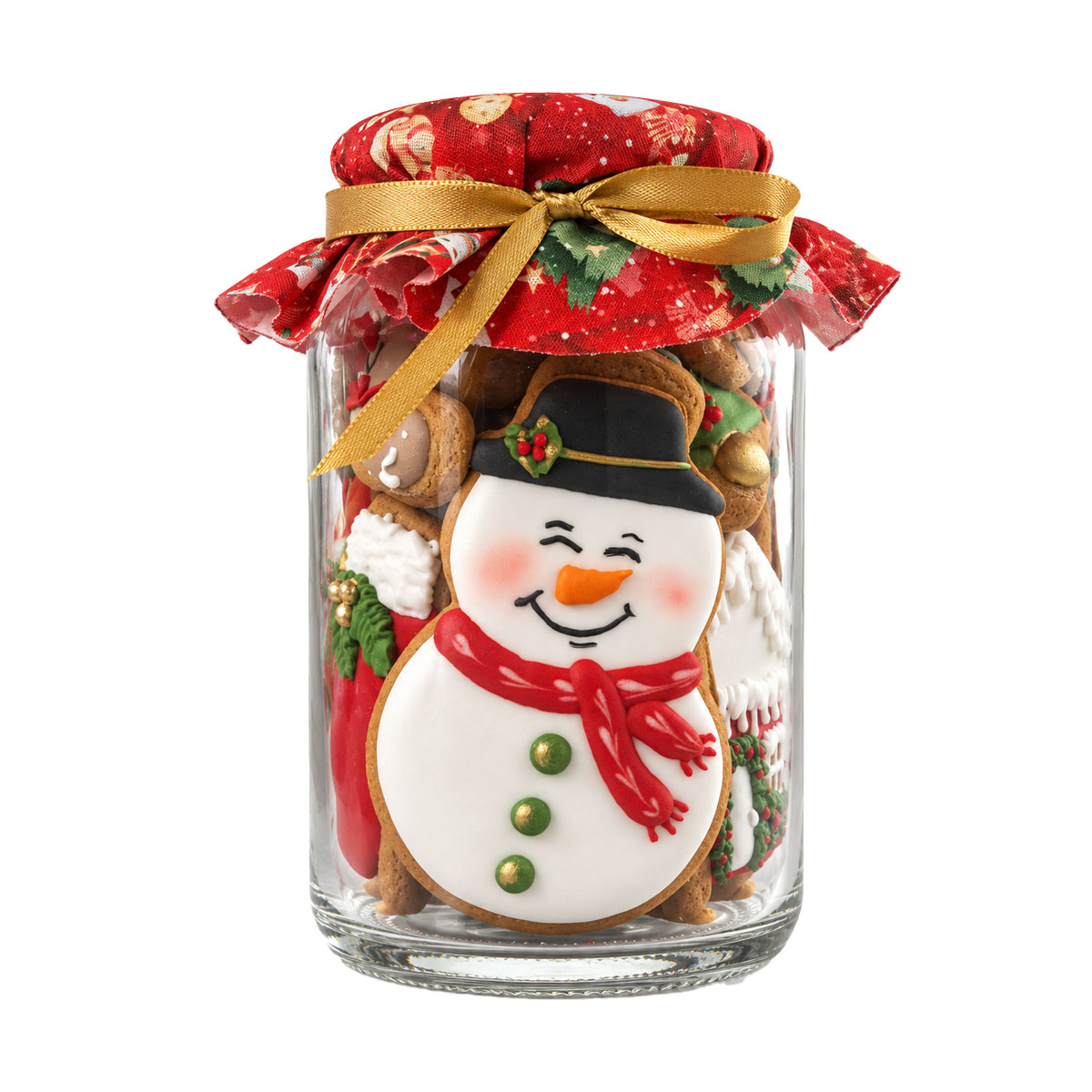 Biscoitos Decorados de Natal Vidro 190g Armazém Seu Luiz